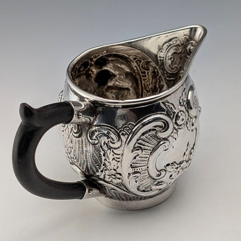 德國古董 800 銀奶油壺 69g HANAU SILVER